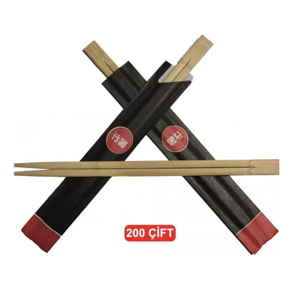 Bambu Cin Cubugu Chopsticks 200 Cift