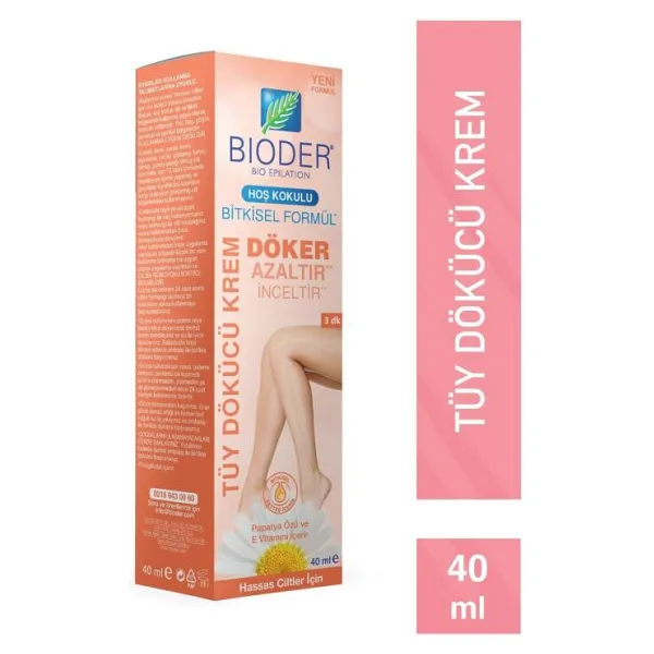 Bioder Hassas Ciltler 40 ml 3 Tüy Dökücü