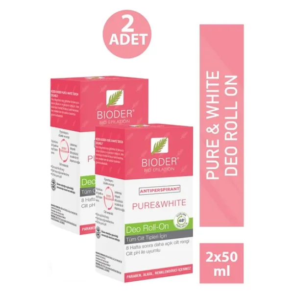 Bioder Roll On Deodorant 50 ml 2 Adet
