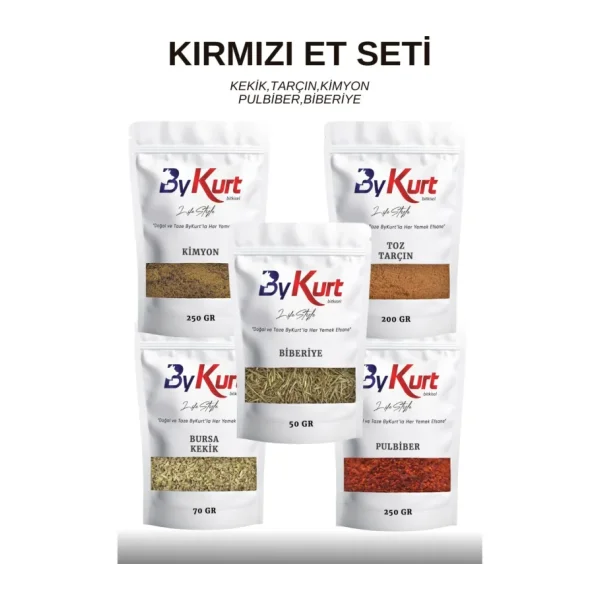 Bykurt Kırmızı Et Seti: Lezzetin En Özel Hali - Mangal Baharat Seti