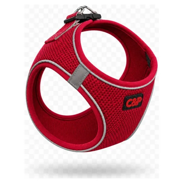 C&P Air Mesh Göğüs Tasması Kırmızı XS