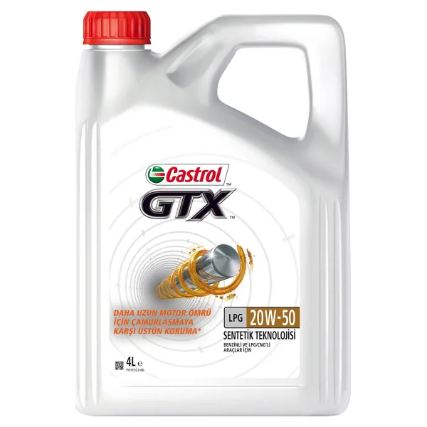Castrol GTX LPG 20W-50 4 lt Motor Yağı