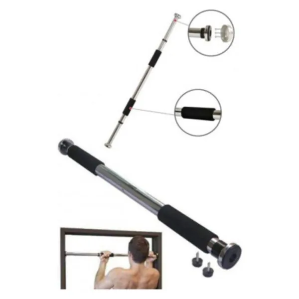 Clifton Ayarlanabilir Kapı Ve Duvar Arası Barfiks Demiri Barfiks Çubuğu Barfiks Aleti Barfiks Çekme 62 cm