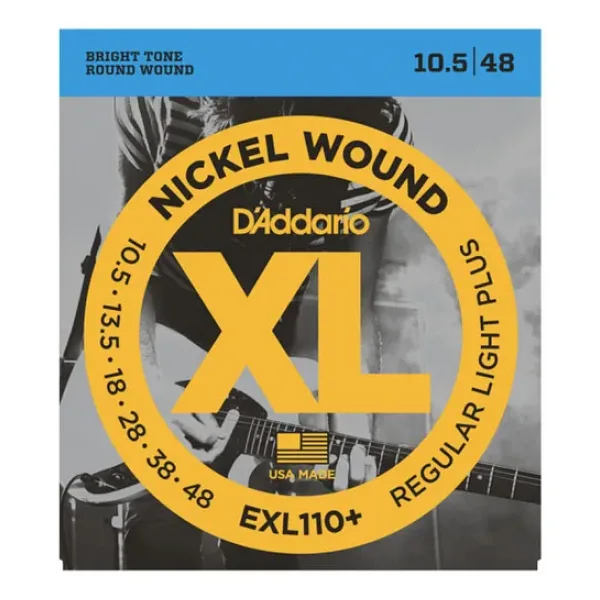 D'Addario EXL110+ Nickel Wound Regular Light Plus 10.5-48 Elektro Gitar Tel Seti