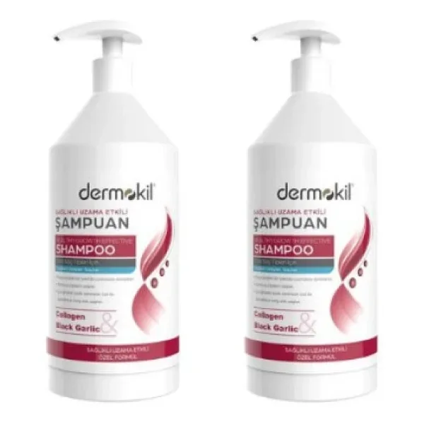 Dermokil Sağlıklı Uzatma Etkili Şampuan Set 1000 ML