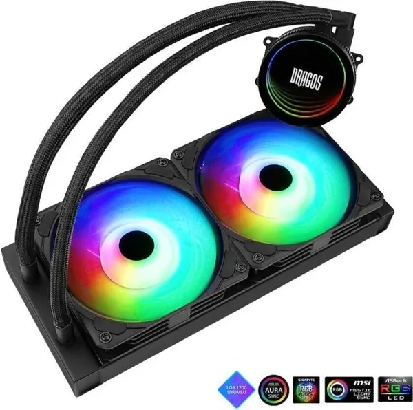 Dragos Vortex V-240 ARGB 240 mm İşlemci Sıvı Soğutucu