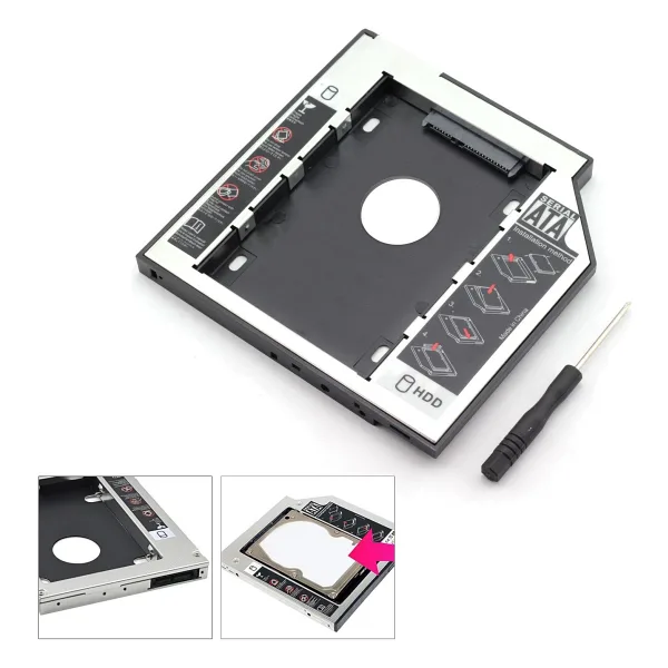 Gabble Notebook Kızak Kutu HDD SSD 12.7mm Sata Gabble GAB-HC127