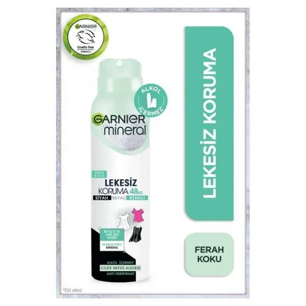 Garnier Mineral Lekesiz Koruma Ferah Koku 150 ml Kadın Deodorant