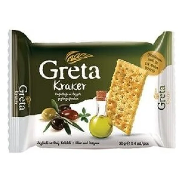 Greta Mevsim Yeşillikli Kraker 120 gr