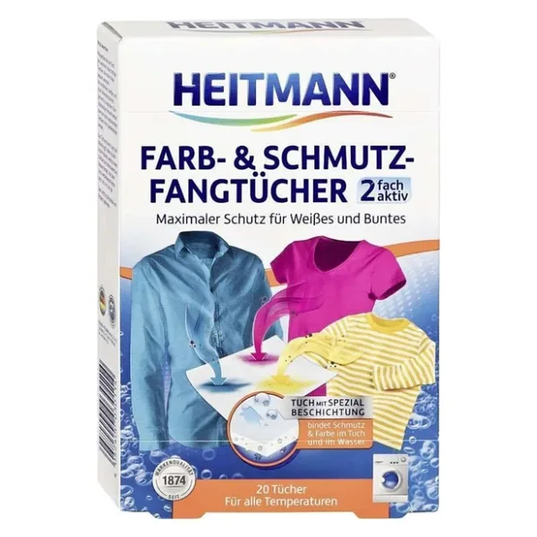 HEITMANN Renk Koruyucu ve Kir Tutucu Mendil 2+1 10'lu