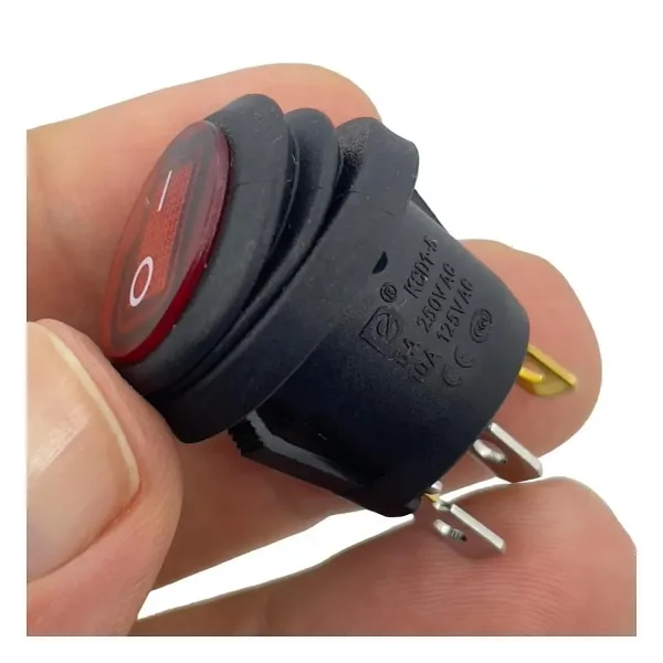 IC-131W Yuvarlak Işıklı Anahtar Su Geçirmez 3P