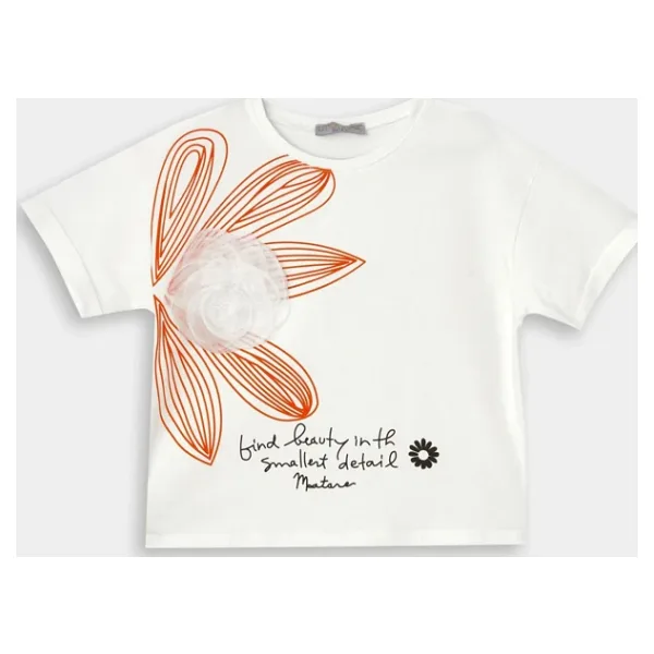 Kız Çocuk Nakışlı Beauty Flower Bluz