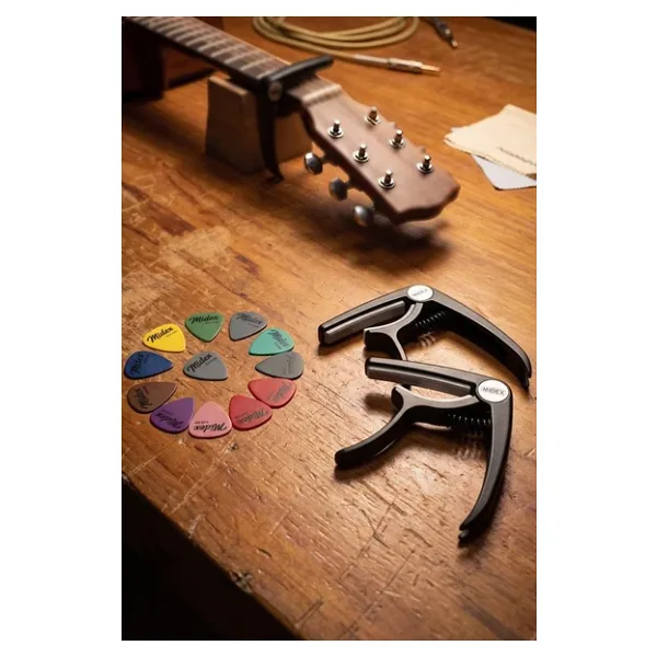 Lastvoice LCT-90BK-X Gitar Capo Metal Kapo Kaliteli ( 2Lİ SET + 10 PENA)