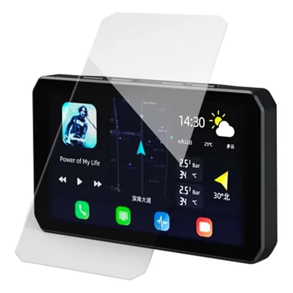 Mobilite Chigee AIO-5 Uyumlu Motosiklet Carplay Android Auto Gps Navigasyon 9H Nano Ekran Koruyucu