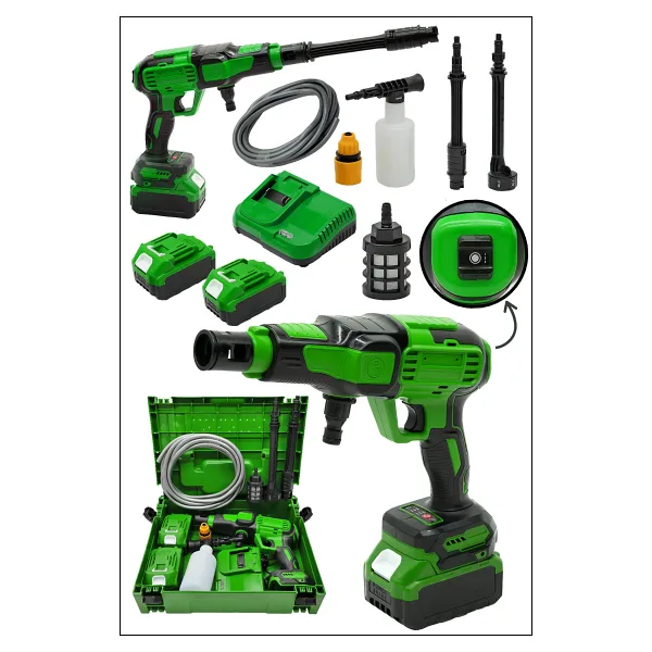 MOONSHOP Pro Seri 58WF Kömürsüz Motor Yüksek Basınçlı Akülü Oto Araba Yıkama Makinesi Şarjlı