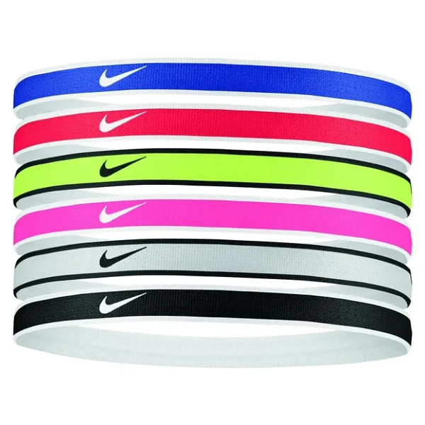 Nıke Swoosh Sport Headbands 6 Pk Tıpped Unıversıty Red/Game