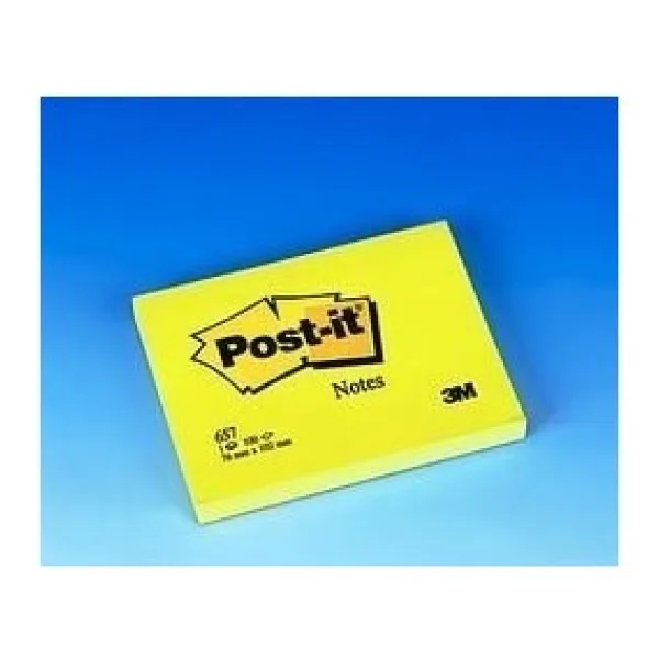 Post-it 657 Not Sarı 100yp 76x102mm