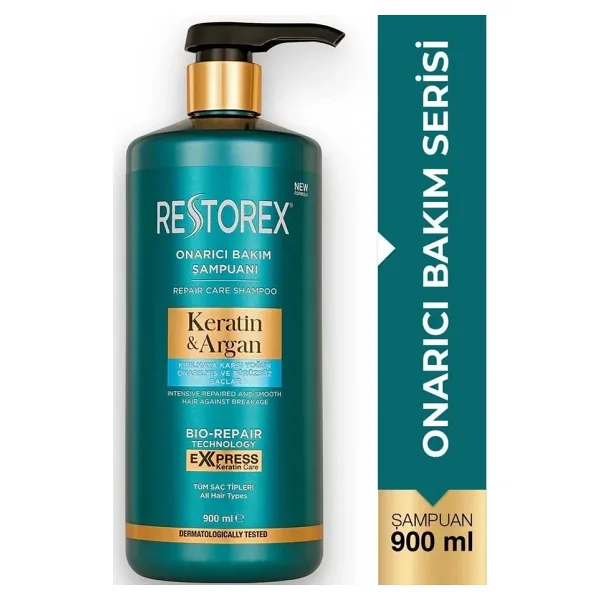 Restorex Keratin & Argan 900 ml Şampuan