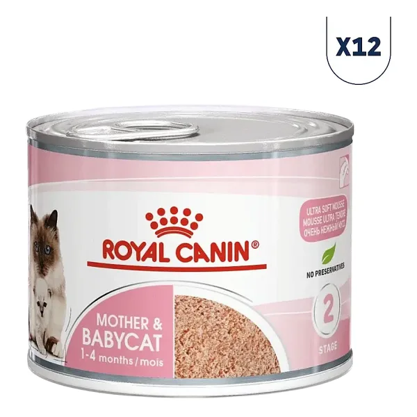 Royal Canin Mother & Babycat 195 gr 12'li Yavru Konserve Kedi Maması