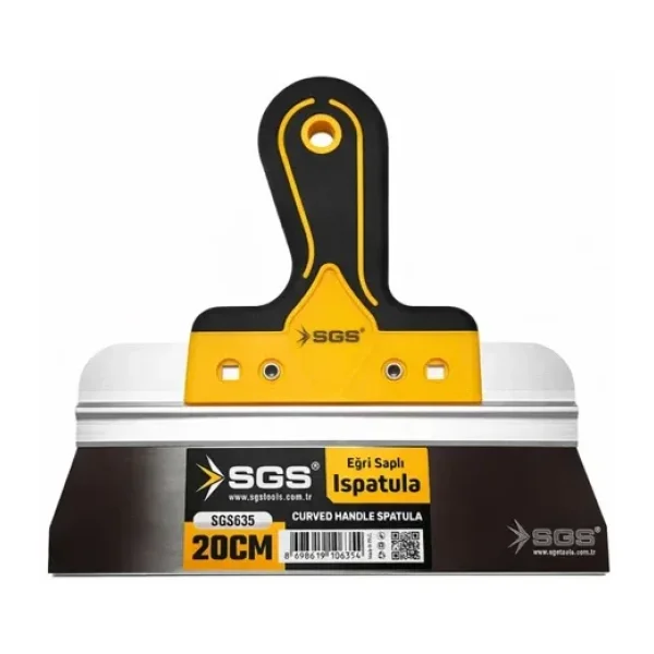 Sgs Eğri Saplı Ispatula 20Cm