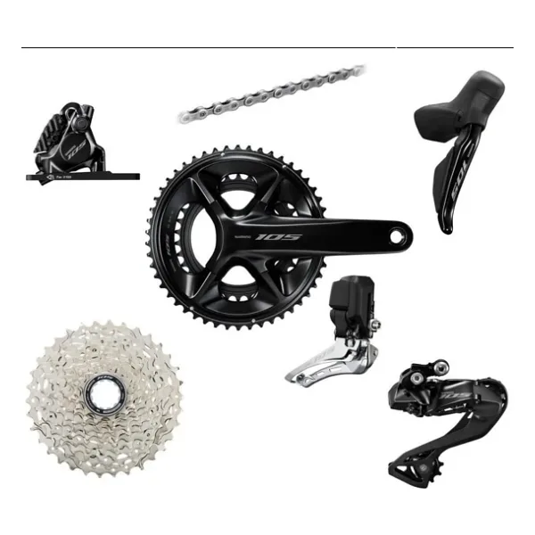 Shimano 105 R7100 Di2 Disk Fren Grupset 12 Vites (50/34T) 170mm