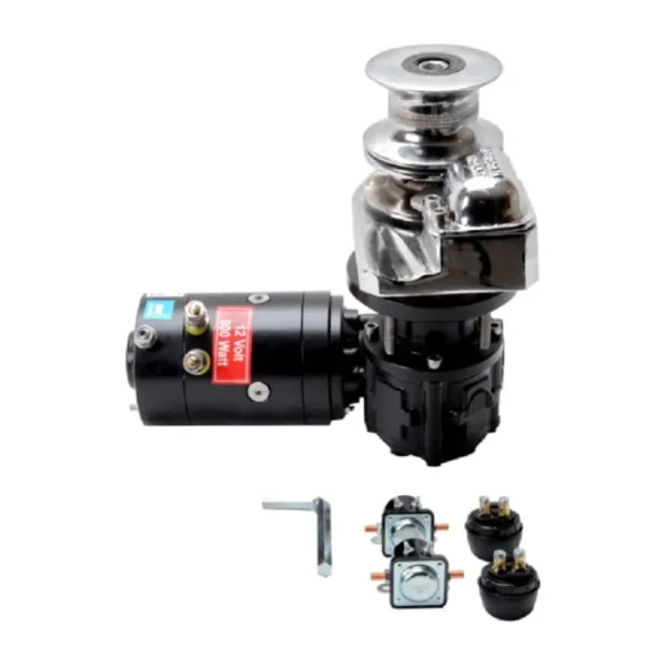 Tekne Irgatı. Dik Irgat. 900WATT. 12V. 6mm Zincir. (12KG Çapa)