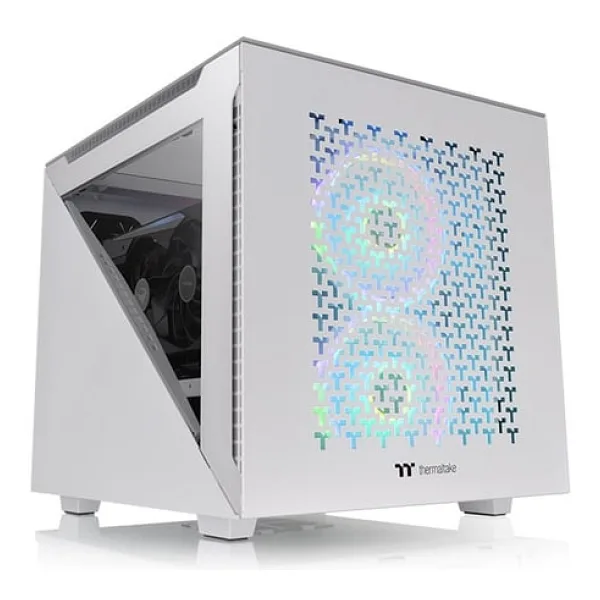 Thermaltake Divider 200 TG Air CA-1V1-00S6WN-01 Fanlı Beyaz Micro ATX Oyuncu Kasası