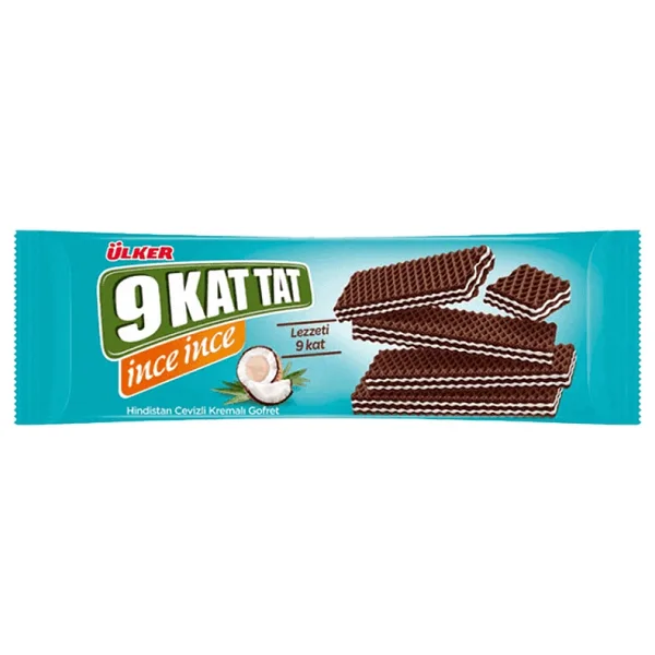 Ülker 9 Kat Tat İnce Hindistan Cevizli 114 gr Gofret