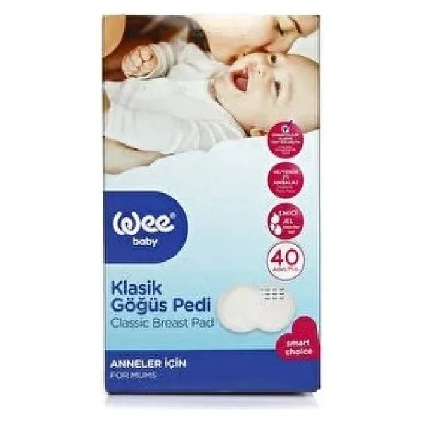 Wee Baby Klasik Göğüs Pedi 40 Adet (5 Adet)