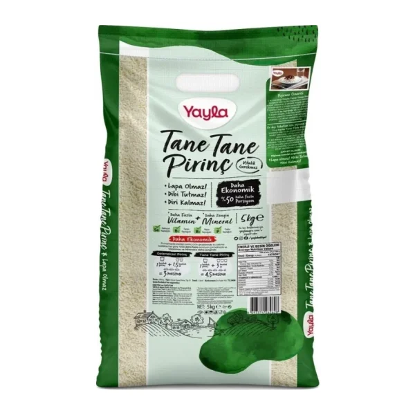 Yayla Dökme Çuval Tane Tane Pirinç 5 kg