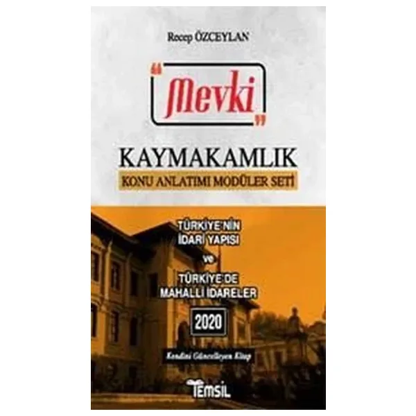 2020 Mevki Kaymakamlık Türkiye'nin İdari Yapısı ve Türkiye'de Mahalli İdareler
