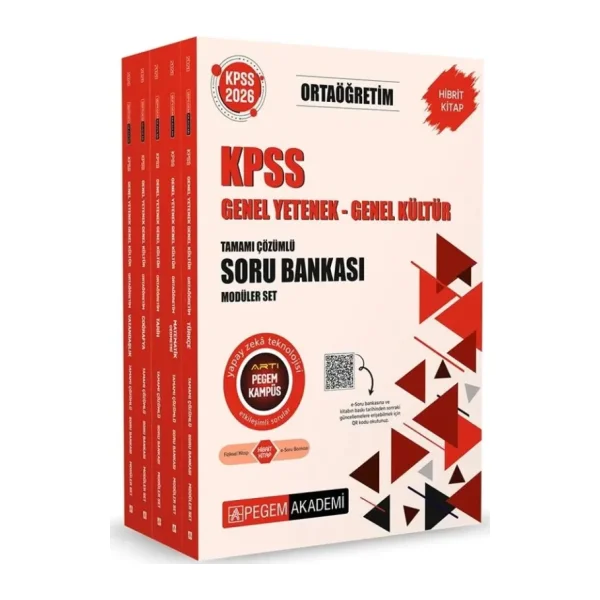 2026 Kpss Ortaöğretim Soru Bankası Modüler Set Genel Yetenek Genel Kültür Tamamı Çözümlü 5 Kitap