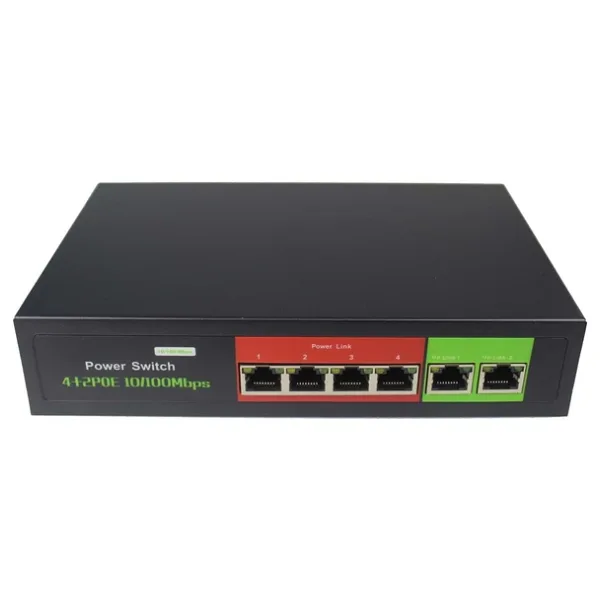4 Port Poe Switch + 2 Port Uplink