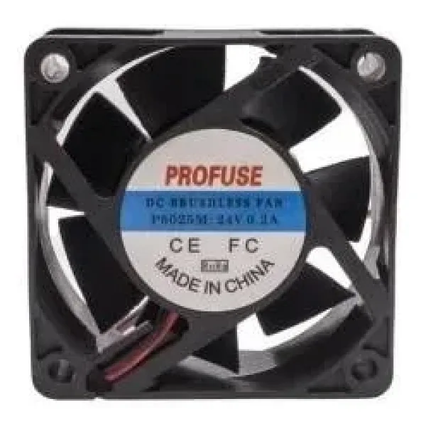 60x60x25mm 24V 0.20A Fan 2 Kablolu