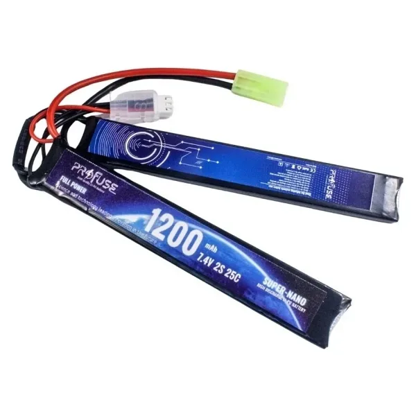 7.4V 2S 1200mAh 25C Airsoft Lipo Batarya