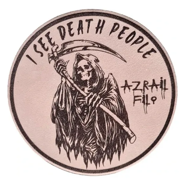 Azrail Filo I See Death People Deri Pec -Arma - Leather Patch