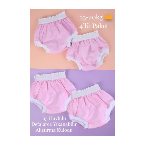 Babyhola 15-20Kg 4'Lu Defalarca Yikanabilir Yuksek Emici Alistirma Kulodu 1400