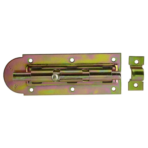 Badem10 Mavzer Sürgü No:14 Kilit Kadmiyum 42X135 mm Sürgülü Kapı Pencere Emniyet Kilidi Sürgüsü