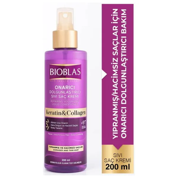Bioblas Collagen & Keratin Dökülme Karşıtı 200 ml Sıvı Saç Kremi