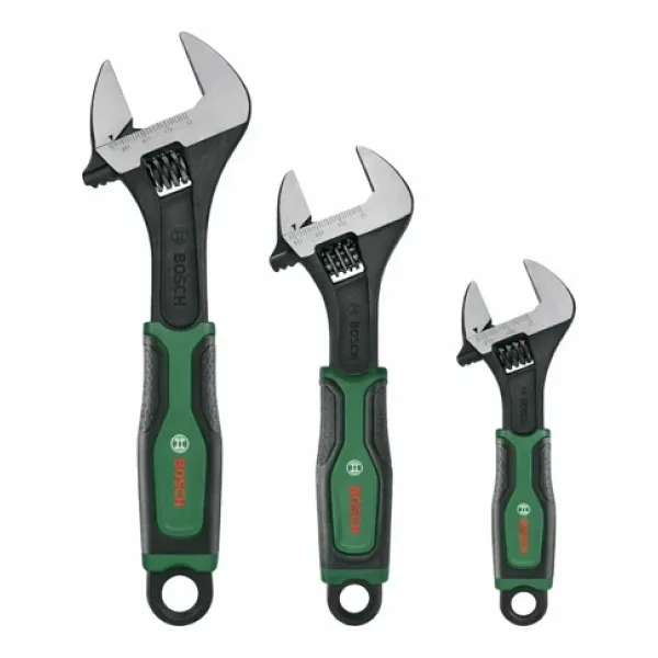 Bosch 3 Parça İngiliz Anahtar Seti 6"-8"-10"
