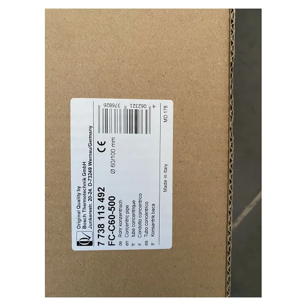 Bosch - Buderus Yoğuşmalı Orjinal Baca Uzatması 50cm