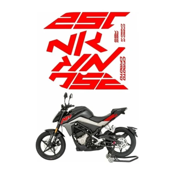 CF MOTO CF MOTO 250 NK STİCKER SETİ KIRMIZI