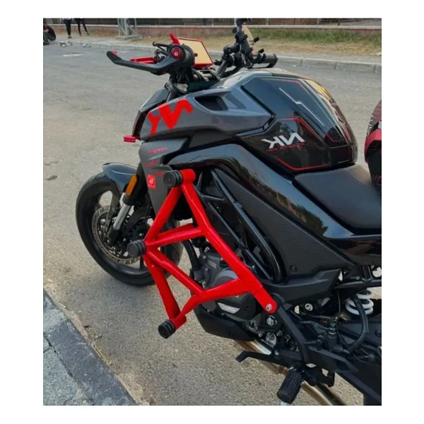 CF Moto NK 250 Ön Koruma Özel Üretim 6 Takozlu Kırmızı