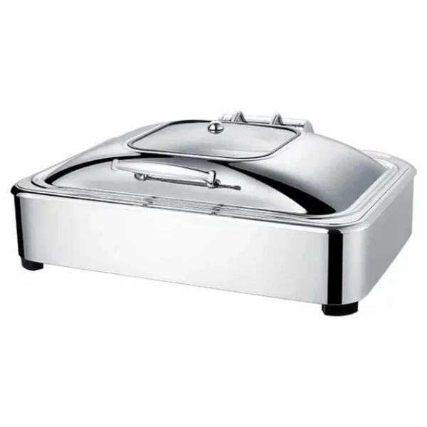 CHAFING DISH DÖRTGEN HİDROLİK KAPAK 9 L 1/1 GÖMME (CDH-9G)