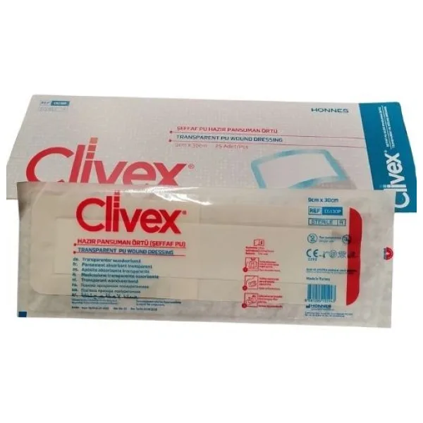 CLIVEX PAD STERİL NONWOVEN YARA ÖRTÜSÜ 9CMX30CM C630 CLiVEX