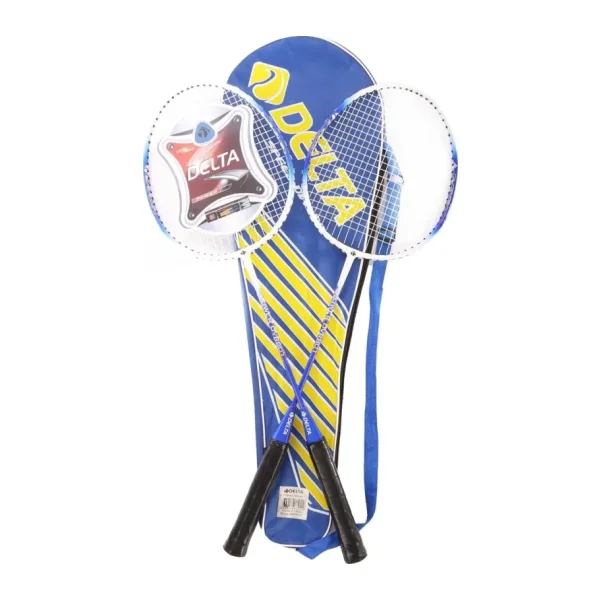 Delta Tek Parca Halinde Uretim 2 Adet Dura-Strong Badminton Raketi Ve Deluxe Badminton Cantasi Seti