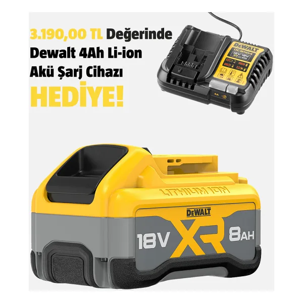 Dewalt DCB1880-XJ 18V 8.0 Ah XR Li-Ion Yedek Akü