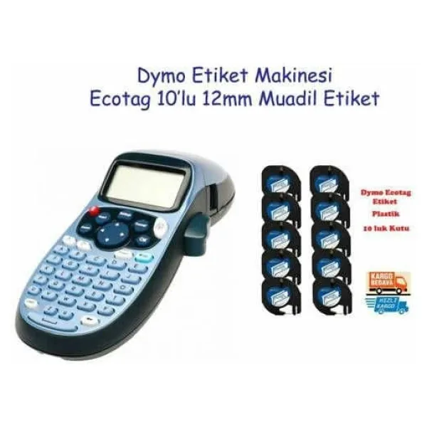 Dymo Letratag Elektronik Etiketleme Makinesi 10 Adet Etiket