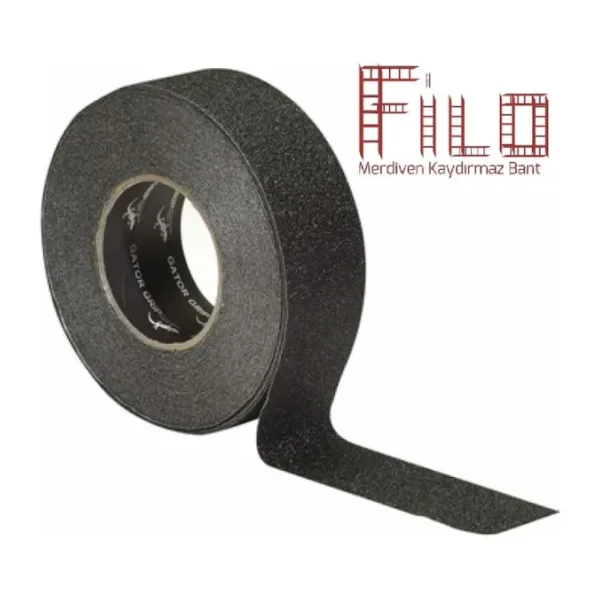 FİLO ZEMİN MERDİVEN KAYDIRMAZ BANT SİYAH 50 MM x 10-15-25 METRE