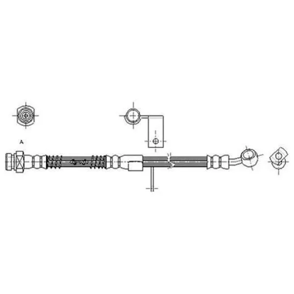 FREN HORTUMU SOL ÖN ACCENT II 00-05 CAVO-C900462A